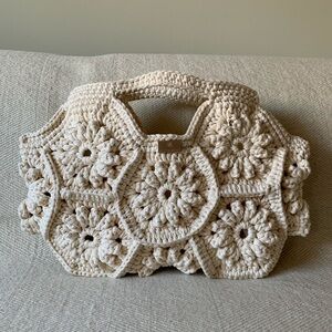 One-of-a-kind Crochet Bag in Off-White